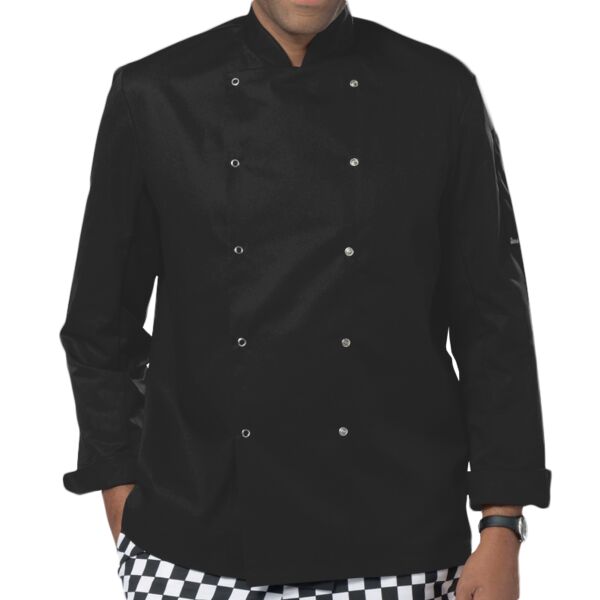 Dennys Long Sleeve Press Stud Chef's Jacket Thumbnail