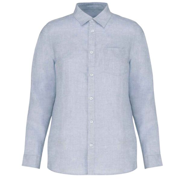 Native Spirit Ladies Long Sleeve Linen Shirt Thumbnail