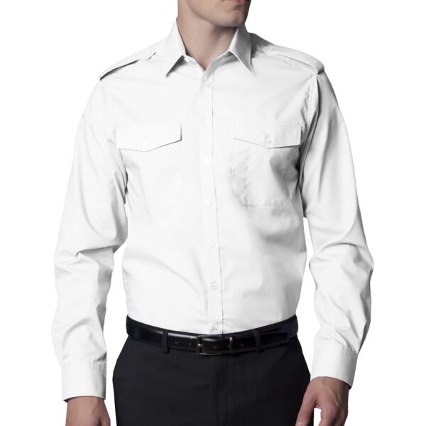 Tailored Fit Long Sleeved Pilot Shirt Thumbnail