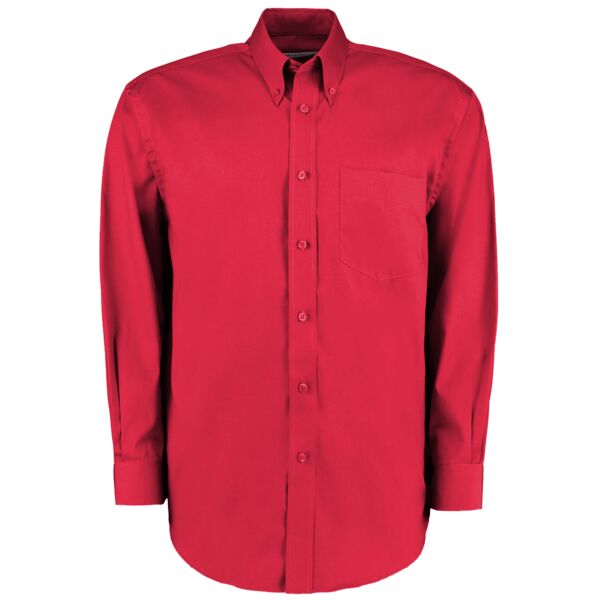 Kustom Kit Premium Long Sleeve Classic Fit Oxford Shirt Thumbnail