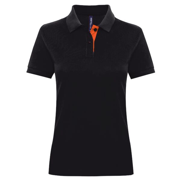 Women's contrast polo Thumbnail