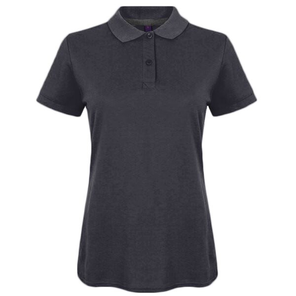 Women's micro-fine piqué polo shirt Thumbnail