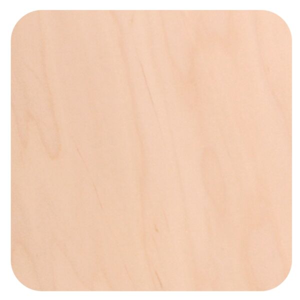Square Natural Wood Photo Magnet Thumbnail