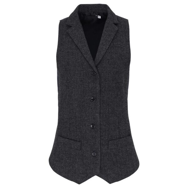 Premier Ladies Herringbone Waistcoat Thumbnail