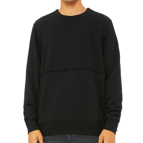 Unisex raw-seam crew pullover Thumbnail